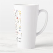 ヴィンテージワイルドフラワー引用文昇華水彩 カフェラテマグ (右)