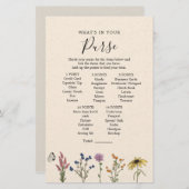 ヴィンテージワイルドフラワー財布の中の何 (正面/裏面)