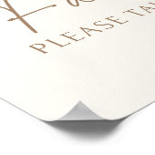 ヴィンテージワイルドフラワー赤ちゃんシャワーの好意サイン ポスター (角)