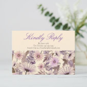 ヴィンテージワイルドフラワー赤ちゃんシャワー エンクロージャーカード (スタンド正面)