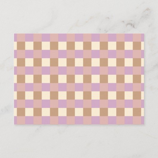 ヴィンテージワイルドフラワー赤ちゃんシャワー エンクロージャーカード (裏面)