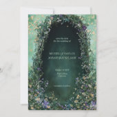 ヴィンテージワイルドフラワー魅惑の森デートを救う 招待状 (正面)