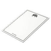 ヴィンテージワイルドボアスケッチBW ノートパッド (アングル)