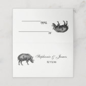 ヴィンテージワイルドボアスケッチBW プレイスカード (外部開封)