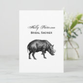 ヴィンテージワイルドボアスケッチBW 招待状 (スタンド正面)