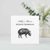 ヴィンテージワイルドボアスケッチBW 招待状 (スタンド正面)