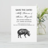 ヴィンテージワイルドボアスケッチBW 招待状 (スタンド正面)