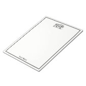 ヴィンテージワイルドボアスケッチBW #2 ノートパッド (アングル)