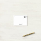 ヴィンテージワイルドボアスケッチBW #2 ポストイット (デスク上)