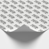 ヴィンテージワイルドボアスケッチBW #2 ラッピングペーパー (角)