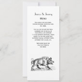 ヴィンテージワイルドボアスケッチBW #2 招待状 (裏面)