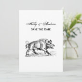 ヴィンテージワイルドボアスケッチBW #2 招待状 (スタンド正面)