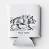 ヴィンテージワイルドボアスケッチBW #2 缶クーラー (裏面)