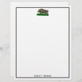 ヴィンテージワイルドボアスケッチBW #3C (正面/裏面)