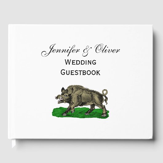 ヴィンテージワイルドボアスケッチBW #3C ゲストブック (正面)