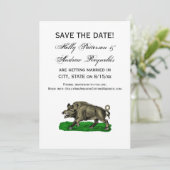 ヴィンテージワイルドボアスケッチBW #3C 招待状 (スタンド正面)