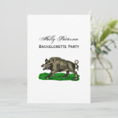 ヴィンテージワイルドボアスケッチBW #3C 招待状 (スタンド正面)