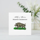 ヴィンテージワイルドボアスケッチBW #3C 招待状 (スタンド正面)