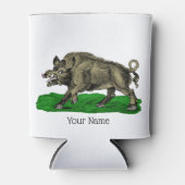 ヴィンテージワイルドボアスケッチBW #3C 缶クーラー (正面)