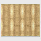 ヴィンテージワイルドワニ茶色アリゲーターレザー ラッピングペーパー (フラット)