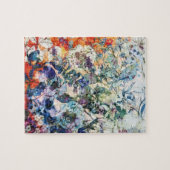 ヴィンテージワイルド春植物性フローラ開花 ジグソーパズル (横)