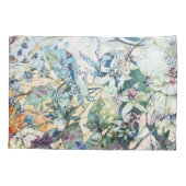 ヴィンテージワイルド春植物性フローラ開花 枕カバー (裏面)