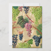 ヴィンテージワインぶどうの招待状 招待状 (裏面)