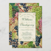 ヴィンテージワインぶどうの招待状 招待状 (正面/裏面)