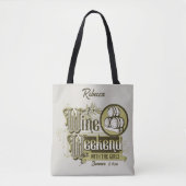 ヴィンテージワインウィークエンドと女の子トートバッグ トートバッグ (正面)