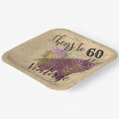 ヴィンテージワインカントリー60誕生日応援へ60 ペーパープレート (傾斜あり)