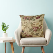 ヴィンテージワインシャビーシックバラ クッション (椅子)