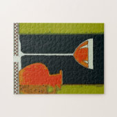 ヴィンテージワインスティルライフポスター ジグソーパズル (横)