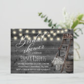 ヴィンテージワインバレルウッドラブラダーブライダルシャワー 招待状 (スタンド正面)
