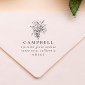 ヴィンテージワインブドウ家族名差出人住所 セルフインキングスタンプ