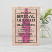 ヴィンテージワインボトルブライダルシャワー招待状 招待状 (スタンド正面)
