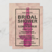 ヴィンテージワインボトルブライダルシャワー招待状 招待状 (正面/裏面)