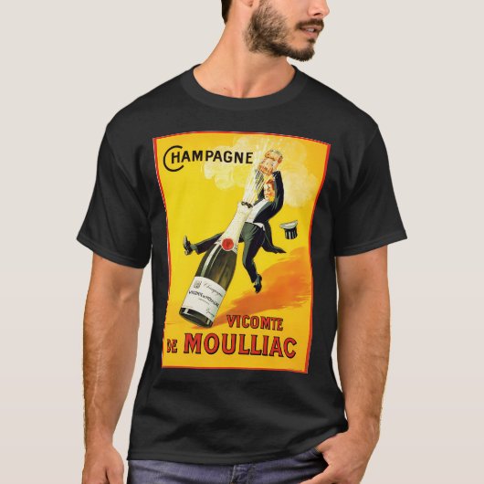 ヴィンテージワインポスター Tシャツ (正面)