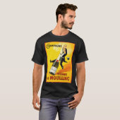 ヴィンテージワインポスター Tシャツ (正面フル)
