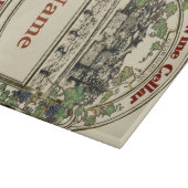 ヴィンテージワインラベル地下室サイン、 カッティングボード (角)