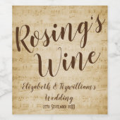 ヴィンテージワインラベル ワインラベル (シングルラベル)