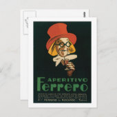 ヴィンテージワインリキュール製品ラベル ポストカード (正面/裏面)