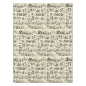 ヴィンテージワイン醸造ブドウ畑パターン テーブルクロス (正面)