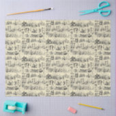 ヴィンテージワイン醸造ブドウ畑パターン 薄葉紙 (クラフト)