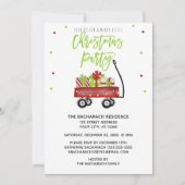 ヴィンテージワゴンファームハウスクリスマスホリデーパーティー 招待状 (正面)
