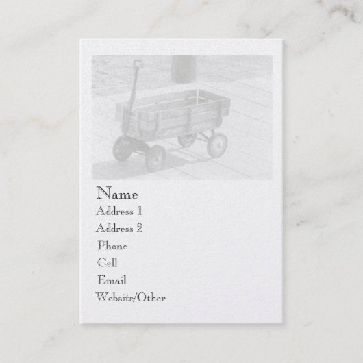 ヴィンテージワゴン大型プロファイル 名刺 (正面)