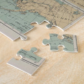 ヴィンテージワシントンとオレゴンのライトハウスの地図(1898) ジグソーパズル (側面)