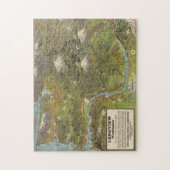 ヴィンテージワシントンとオレゴン州立地図(1923年) ジグソーパズル (縦)