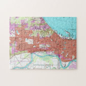 ヴィンテージワシントンの地図(1953年) ジグソーパズル (横)