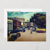 ヴィンテージワシントンスクエアニューポートロードアイランド ポストカード (正面/裏面)