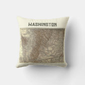 ヴィンテージワシントン地図ピロー クッション (裏面)
